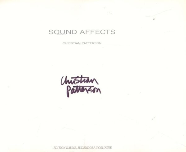 PATTERSON, Christian. Sound Affects. - Image 2
