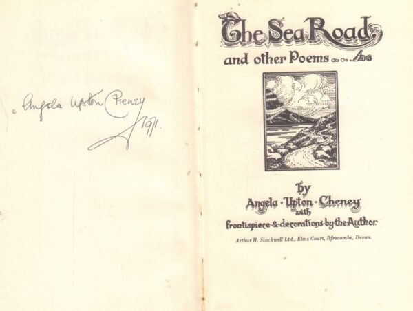 CHENEY, Angela Upton.  The Sea Road and other poems. - Image 2