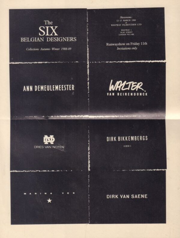 The Six Belgian Designers.