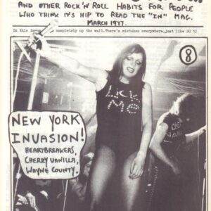 PERRY, Mark. Sniffin’ Glue and other Rock ‘n’ Roll Habits for People who Think its Hip to Read the "in" Mag.
