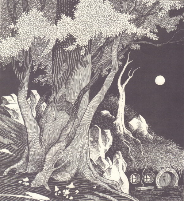 DESNEUVE, Alph.  Tolkiennerie de quelques dessins pour Bilbo le hobbit de J.R.R. Tolkien. - Image 4