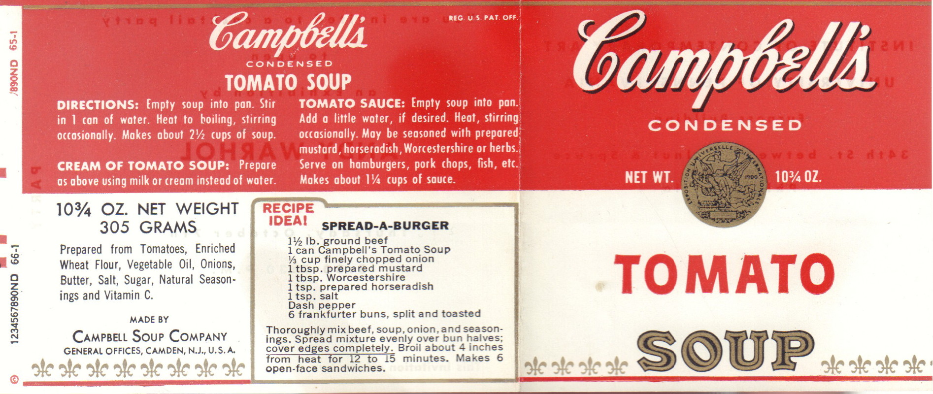 WARHOL, Andy. Cream of Tomato Soup. - Cult Jones