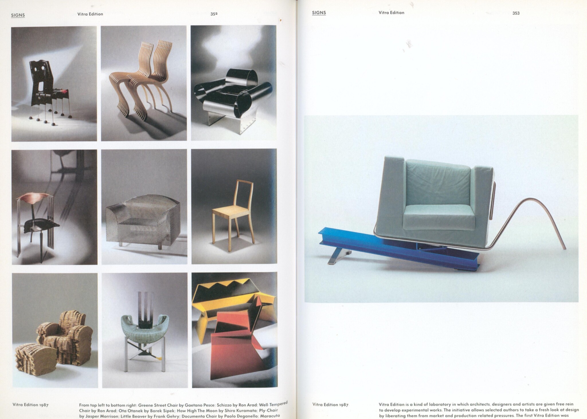 WINDLIN, Cornel and Rolf FEHLBAUM. Project Vitra. Sites, Products, Authors, Museum, Collections, Signs; Chronology, Glossary. - Image 7