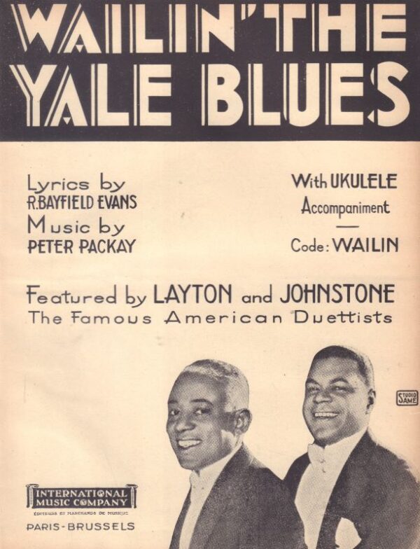PACKAY, Peter.  Wailin' The Yale Blues.
