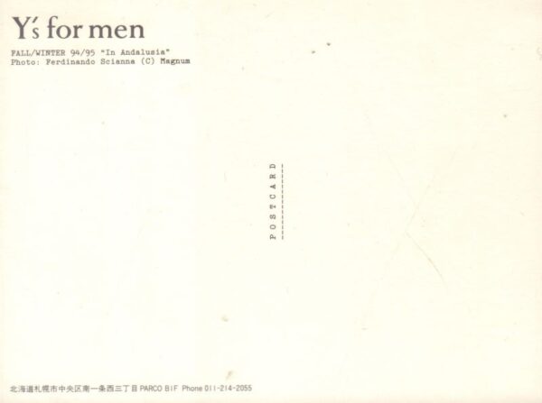 YAMAMOTO, Yohji. Promotional Card. - Image 2