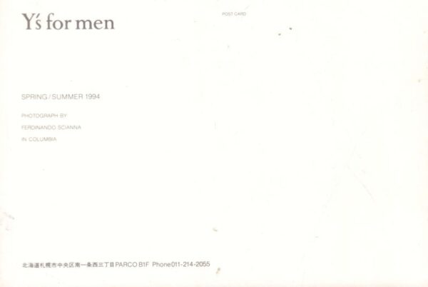 YAMAMOTO, Yohji. Promotional Card. - Image 2